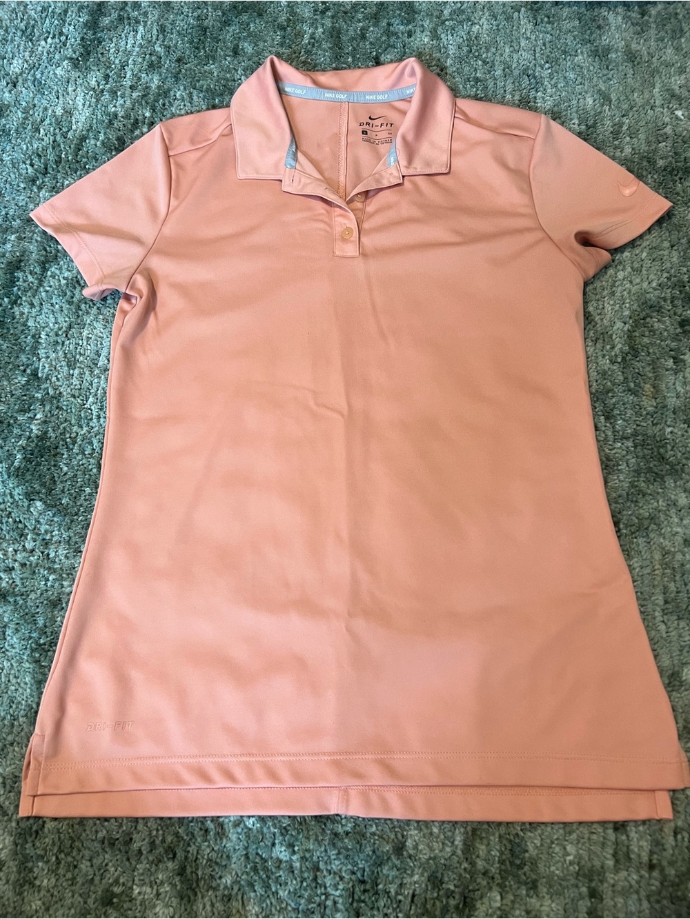 Women’s Nike Dri-FIT Golf Polo Top Pink Size Small